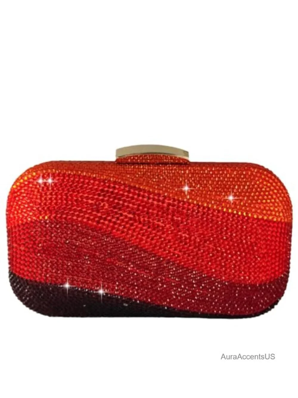 Mini Rhinestone Clutch Evening Bag with Detachable Chain Straps